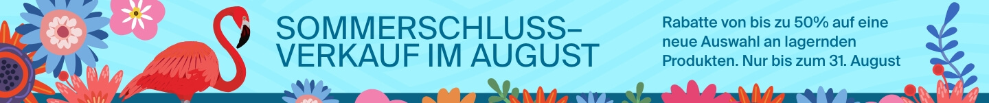 Sommerschlussverkauf im August