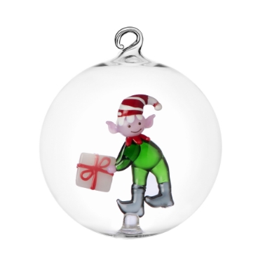 Elfo verde con regalo