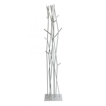 Latva - Porte-manteau moderne en métal peint en couleur gris
