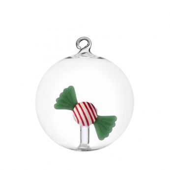 Sweet and Candy Ball - Pallina di Natale di Ichendorf, collezione Sweet and Candy, modello Caramella rossa e verde