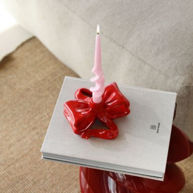 Candle holder ribbon