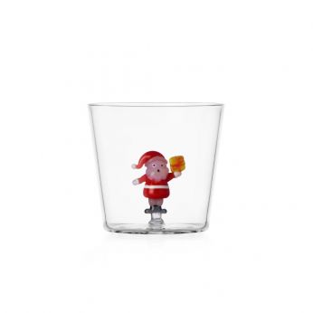 Christmas Tumbler - Ichendorf Christmas Tumbler, Santa Claus with Yellow Gift Model