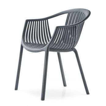 Tatami 306 - Outdoor chair, anthracite grey colour