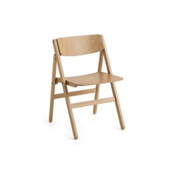 Backflip Chair - Hay Backflip folding chair in beech wood, Golden color