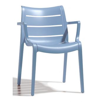 Sunset 2329 - Chaise de jardin en bleu clair