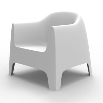 Solid Lounge Chair - Fauteuil Solid Lounge de Vondom en blanc