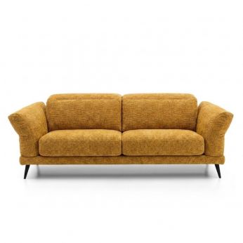 Cloud Sofa - Divano imbottito Cloud - due posti Tessuto Cannes color Miele (09)