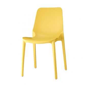 Ginevra 2334 - Stackable chair, mustard yellow colour
