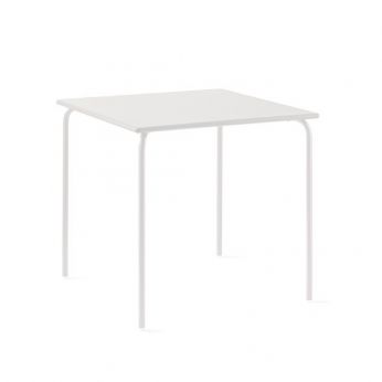 CB4813 80-120 E Easy Outdoor GM - Table d&amp;#39;extérieur Connubia, carrée, en métal peint en blanc