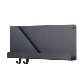 Folded Shelves - Étagère en métal, couleur noir, modèle S