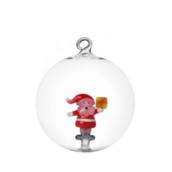 Christmas Ball - Christmas Ball di Ichendorf, modello Babbo Natale e regalo giallo