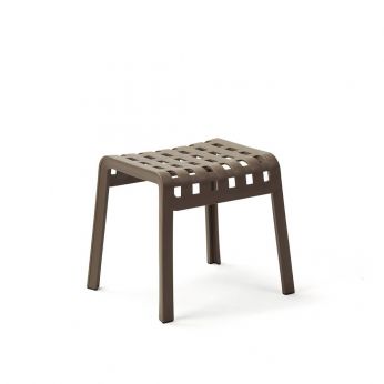 Poggio GM - Nardi stool  -  footrest in polypropylene, tobacco color