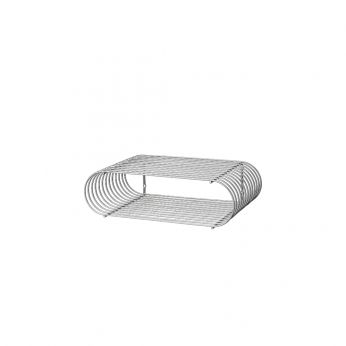 Curva Shelf - Curva Shelf di AYTM in metallo cromato - 40 cm