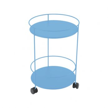 Guinguette 1062 - Fermob food trolley, Maya blue color