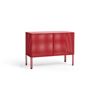 Perforated Cabinet Floor Small - Perforated Cabinet S, red finish