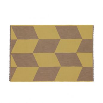 Sway - Muuto Wolldecke, in der Farbe Senf