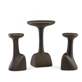 Armillaria SG - Plust polyethylene stools, Golden Rust color, also for outdoor use