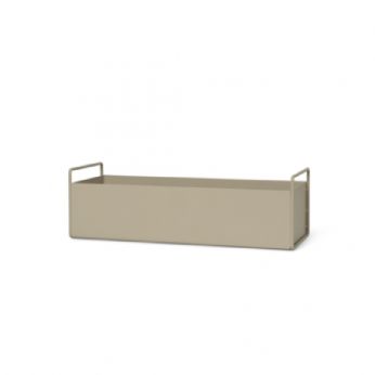 Plant Box Small - Conteneur Ferm Living en métal peint couleur cachemire