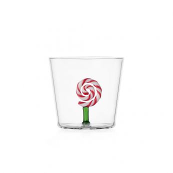 Sweet and Candy Tumbler - Ichendorf Trinkbecher, Süßigkeiten-Kollektion, Rot-Weißes Lutscher-Modell