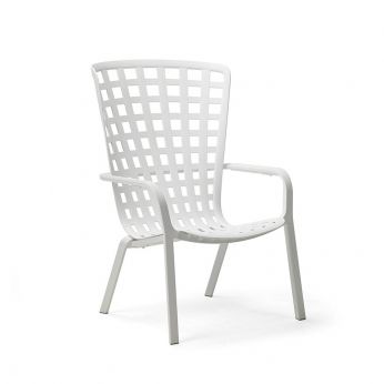 Folio GM - Sillón reclinable Nardi de polipropileno, color blanco