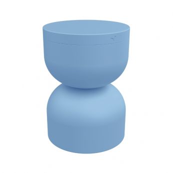 Piapolo 3206 - Sgabello basso con contenitore di Fermob, colore maya blue