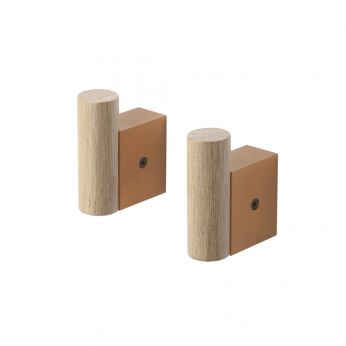 Attach - Patères Muuto, couleur orange brûlé