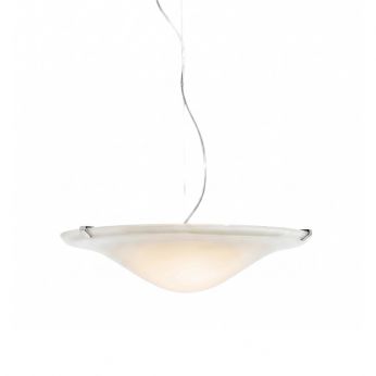 Aurora Bella - Lámpara colgante Kartell de policarbonato, color cromo transparente.