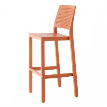 Emi Sg 2347 - Technopolymer-Hocker, Farbe Terrakotta