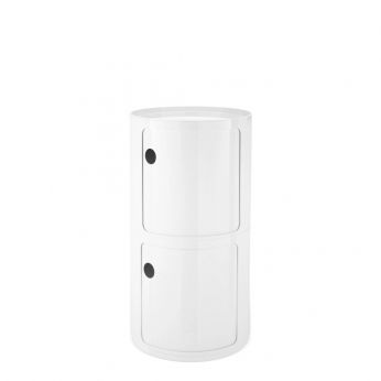 Componibile New Big 4942 - Modular unit by Kartell with two tall doors, white color
