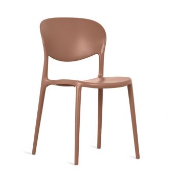 CB2182 Abby - Stuhl aus recyceltem Polypropylen von Connubia, Farbe Terrakotta