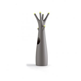 Godot - Perchero de polietileno en forma de árbol.Farbe Taubengrau