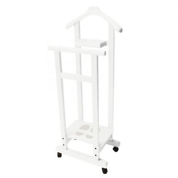 Mimmo - Valet Stand made of solid beech wood, white colour