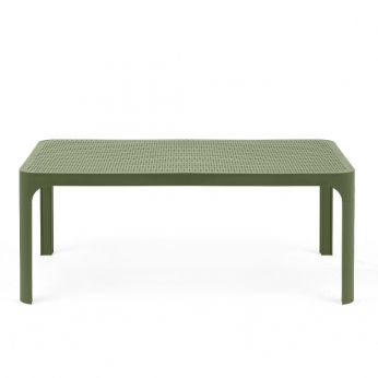 Net Table 100 - Tavolino in polipropilene color verde agave