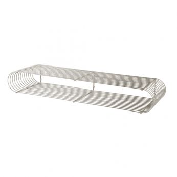 Curva Shelf - Étagère incurvée AYTM en métal chromé - 80 cm