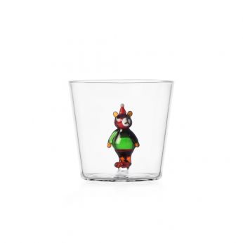 Woodland Tales Tumbler - Ichendorf Tumbler Woodland Tales Kollektion, Modell Braunbär mit Weihnachtsmütze