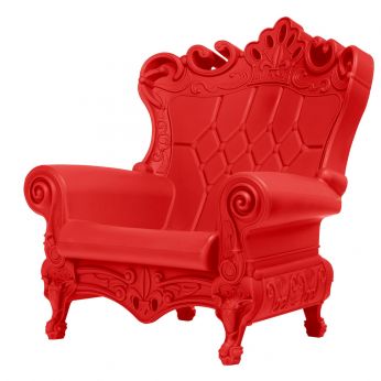Little Queen of Love - Fauteuil en polyéthylène, en couleur rouge flamme