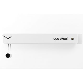 Q02 - Cuckoo clock in wood, white colour
