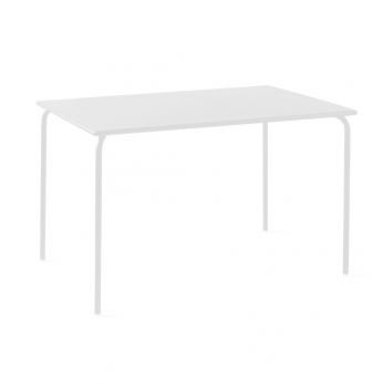 CB4813 80-120 E Easy Outdoor GM - Table d'extérieur Connubia, rectangulaire, en métal peint en blanc