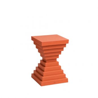 Prince Ohoh - Couchtisch oder Hocker aus recyceltem Polypropylen von Kartell, Farbe Ziegelrot