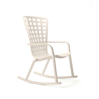 Folio rocking - Nardi reclining rocking chair in polypropylene, rope color